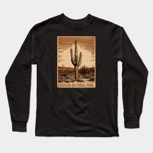 Vintage Saguaro National Park Arizona Long Sleeve T-Shirt